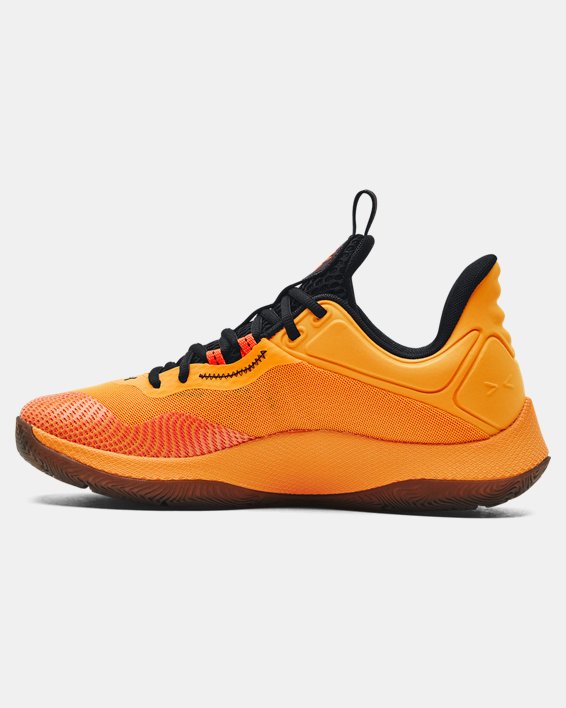 Unisex Curry UA HOVR™ Splash 2 Basketball Shoes in Orange image number 1